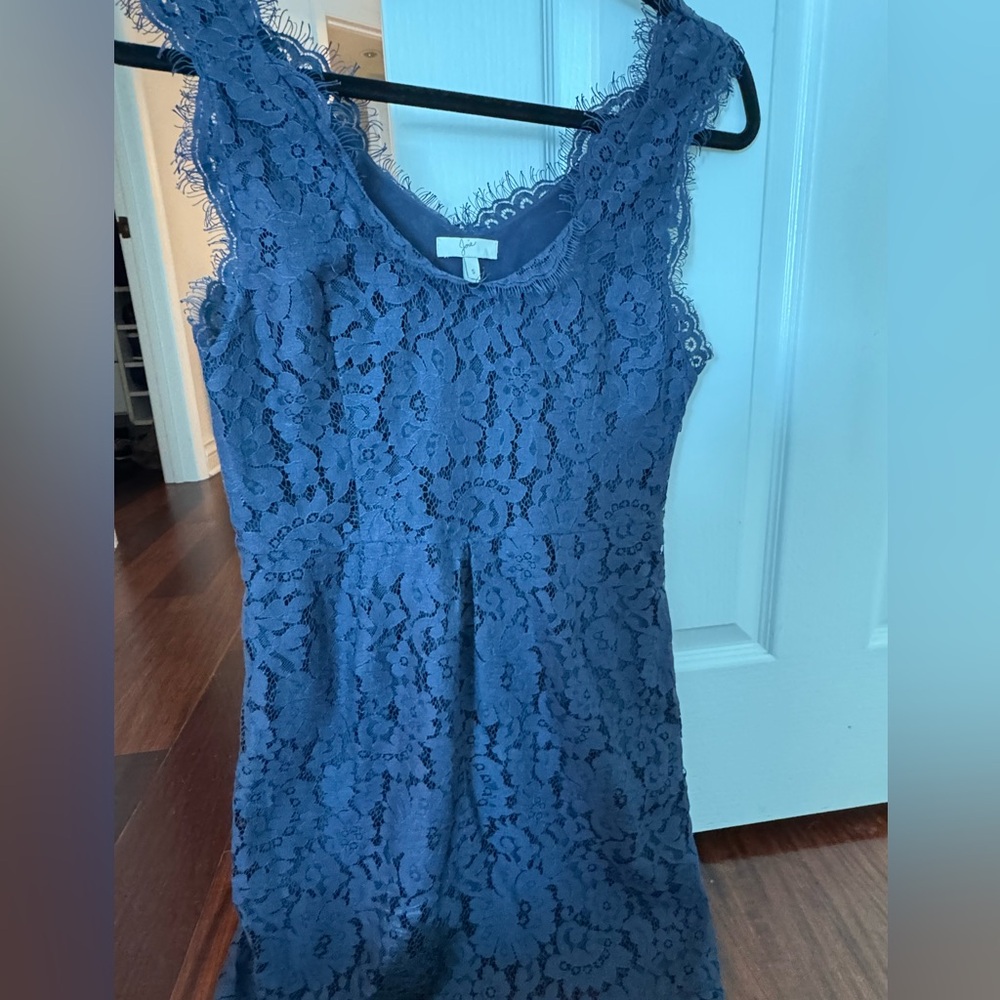 Joie Blue Lace Mini Dress
